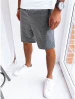 Pánské tmavě šedé teplákové kraťasy FashionStreet SX2267