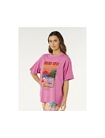 Dámské tričko RIP CURL Hayley O Heritage Tee, růžové Dámské tričko RIP CURL Hayley O Heritage Tee, růžové
