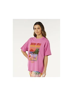 Dámské tričko RIP CURL Hayley O Heritage Tee, růžové
