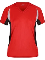 JN 390 Dámské běžecké tričko s výstřihem do V model 22486501 red/black - Daiber JN 390 Dámské běžecké tričko s výstřihem do V model 22486501 red/black - Daiber