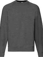 Fruit of the Loom Classic Raglan Sweat Raglánová mikina 16.2216 dark heather grey