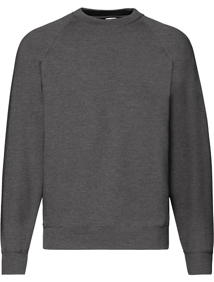 Fruit of the Loom Classic Raglan Sweat Raglánová mikina 16.2216 dark heather grey Fruit of the Loom Classic Raglan Sweat Raglánová mikina 16.2216 dark heather grey