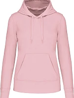 Kariban K 4028 Dámská eco-friendly mikina s kapucí 20.4028 pale pink