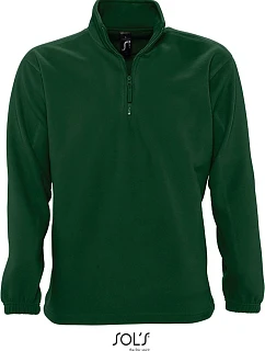 SOL'S Ness Fleecová mikina s 1/2 zipem 25.5600 fir green