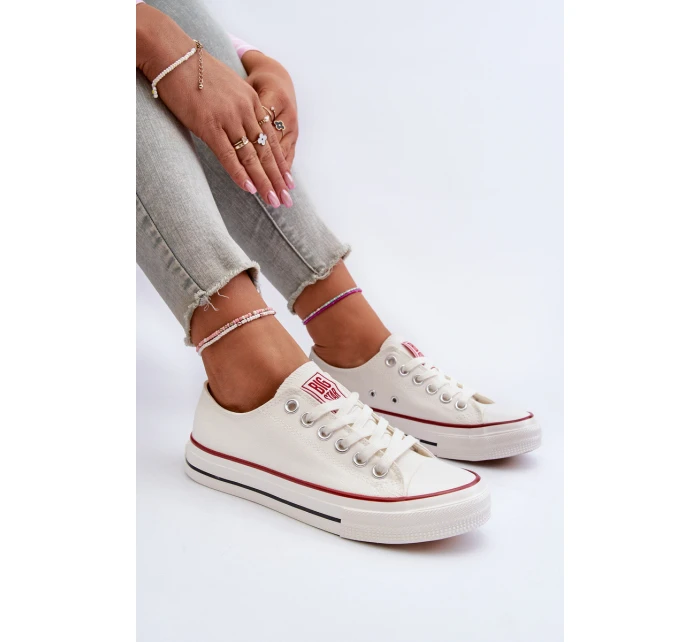 Nízké dámské tenisky Big Star NN274274 Bílé Nízké dámské tenisky Big Star NN274274 Bílé