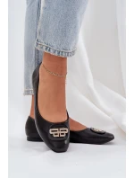 Baleríny Na Ploché Podešvi S Ozdobou Černé model 21684326 - Boto Baleríny Na Ploché Podešvi S Ozdobou Černé model 21684326 - Boto