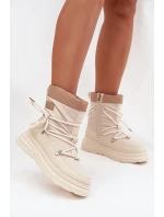 Dámské zimní boty na zip  25 44 béžové Dámské zimní boty model 21728485 - Lee Cooper