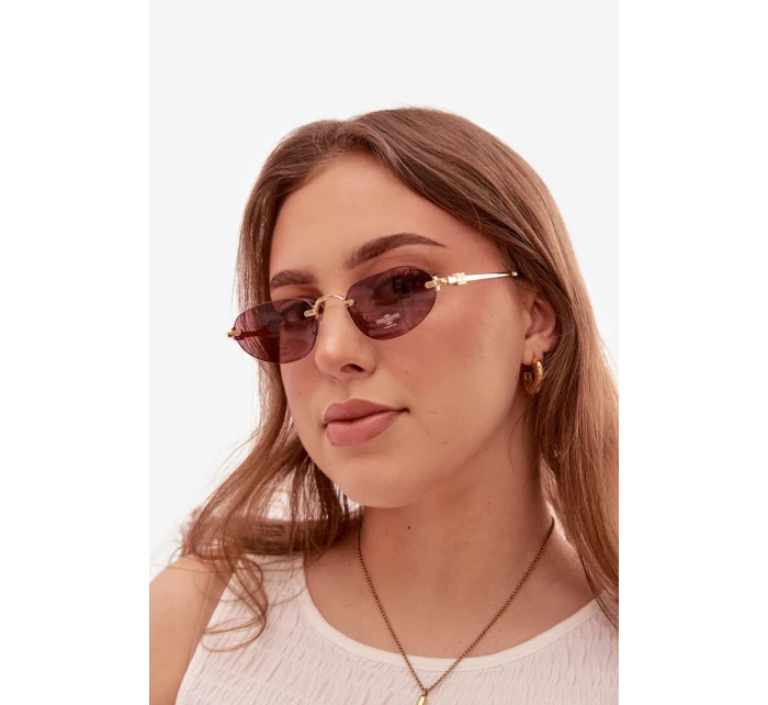 Dámské sluneční brýle Tmavě růžové