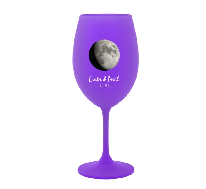 Personalizovaná sklenice s měsíční fází 