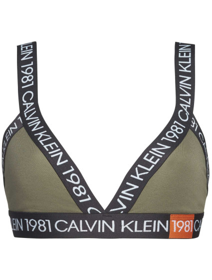 Podprsenka bez kostice QF5447E-7GV khaki - Calvin Klein