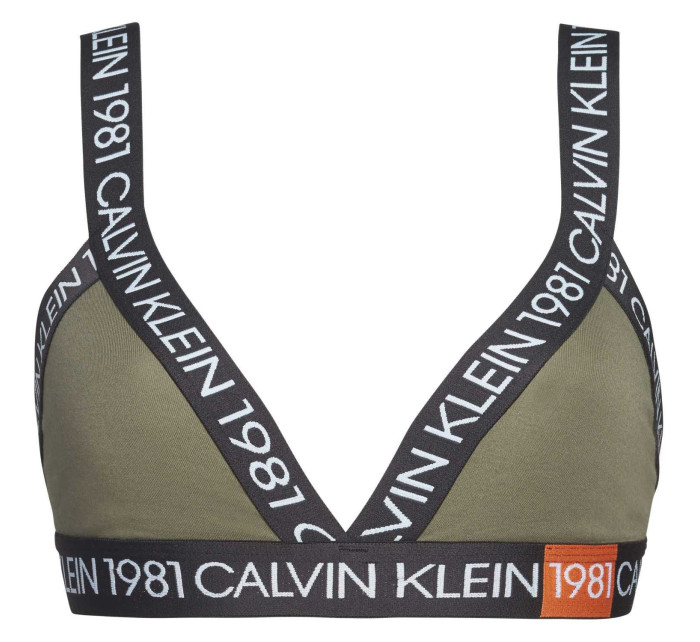Podprsenka bez kostice QF5447E-7GV khaki - Calvin Klein