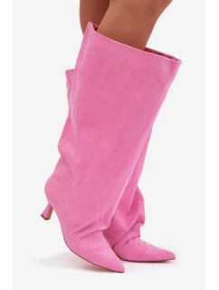 Kozačky na podpatku  model 225193 Step in style