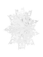 PAPÍROVÁ DEKORACE SNOWflAKE 64 CM BÍLÁ PAPÍROVÁ DEKORACE SNOWflAKE 64 CM BÍLÁ
