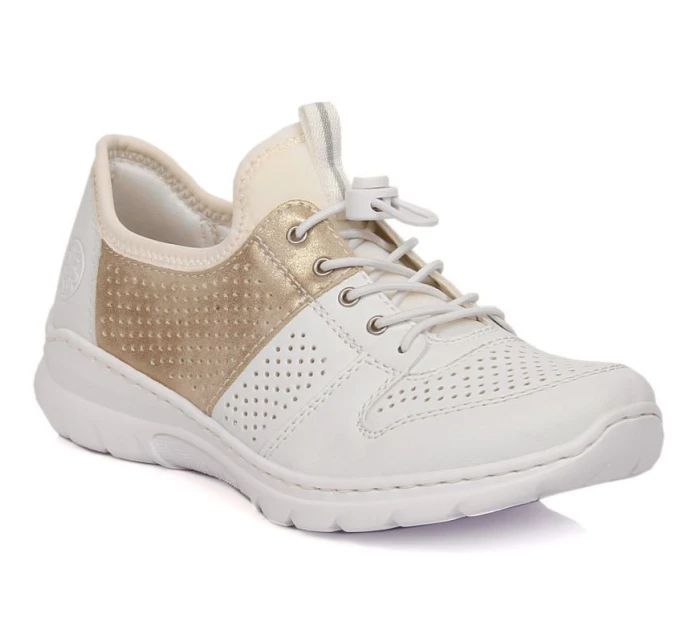 Pohodlná polobotka W model 22033528 bílá - Rieker