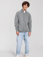 Fruit of the Loom Iconic Premium Sweat Jacket Mikina z těžké bavlny 16.2290 light graphite