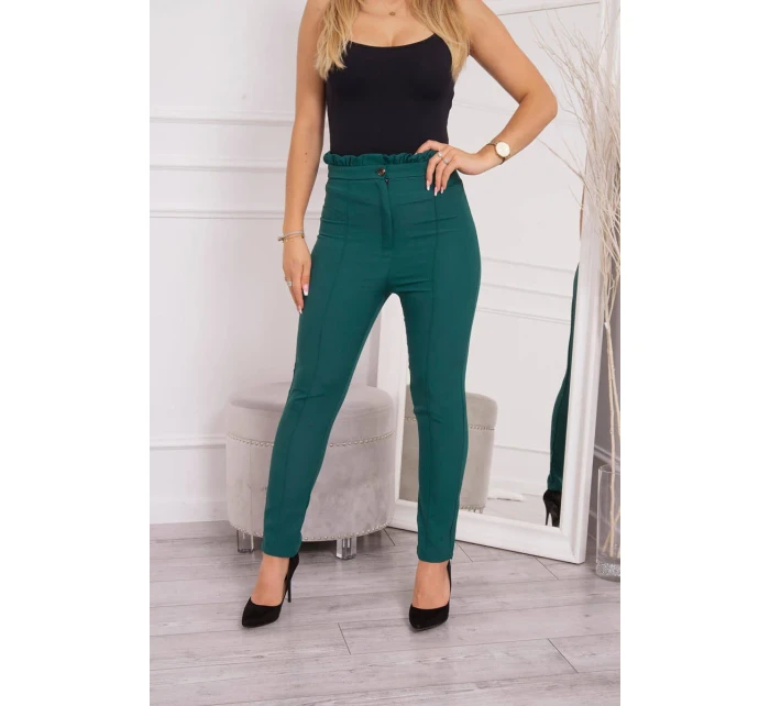 Tmavě zelené kalhoty na míru