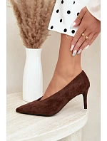 Dámské hnědé semišové lodičky Brenya Dámské hnědé semišové lodičky Brenya