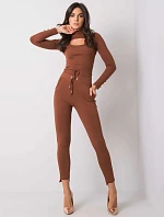 Tepláky RV DR 6002.14X tmavě hnědá