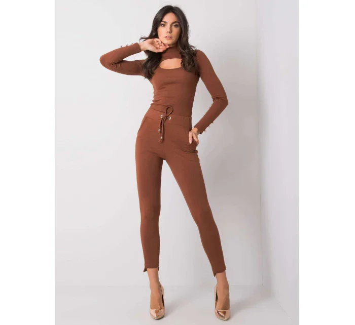 Tepláky RV DR 6002.14X tmavě hnědá