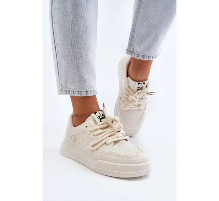 Dámské eko kožené tenisky Béžová Avanalis Dámské eko kožené tenisky Béžová Avanalis