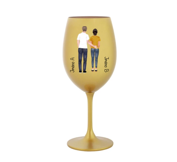 Personalizovaná sklenice s párem 