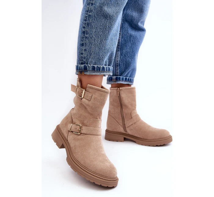 Dámské boty ML275 béžové - Diamantique