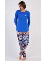 Dámské pyžamo dlouhé Květy Dámské pyžamo dlouhé Květy