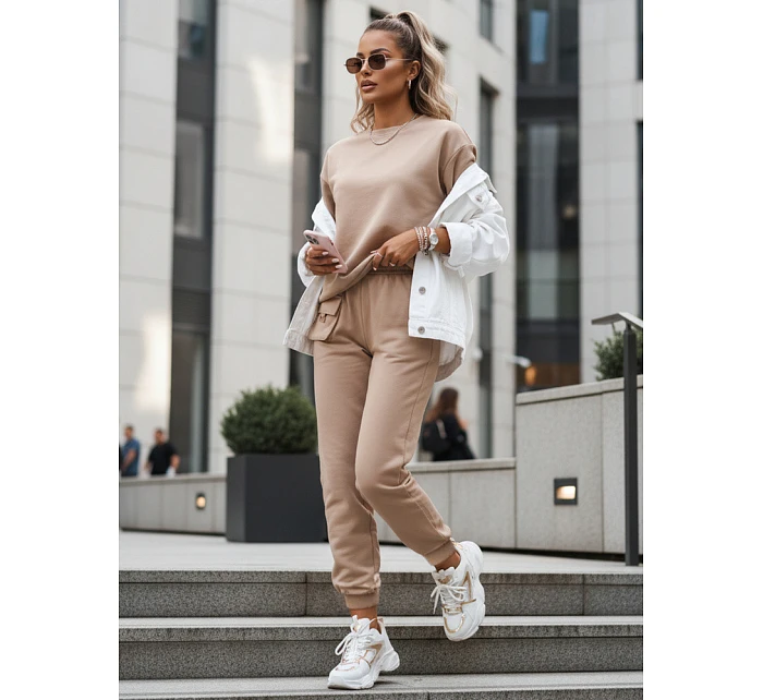 Dámská tepláková souprava beige Dstreet model 21973926 - FashionStreet
