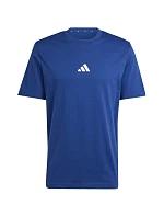 Pánské tričko Essentials Small Logo Single Jersey modré model 21417567 pánské - ADIDAS