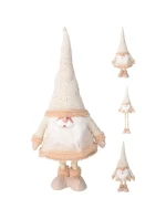 ZLATÝ MEDVĚD NA TELESKOPICKÝCH NOHÁCH 30X18X100CM ZLATÝ