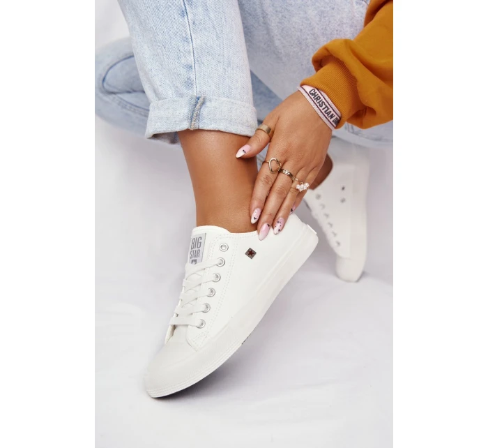 Dámské Kozene Tenisky Big Star Bílé V274869 Dámské Kozene Tenisky Big Star Bílé V274869