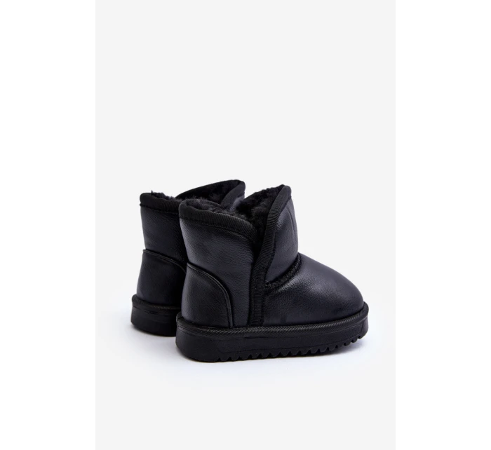 Dětské zimní boty s podšívkou z kožešiny černé Benigna Dětské zimní boty s podšívkou z kožešiny černé Benigna