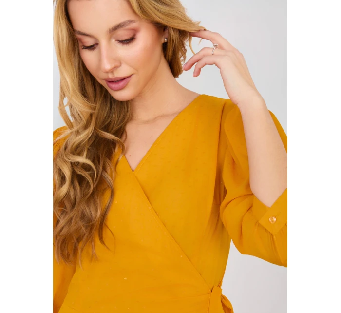 Šaty LK SK 508027.34P tmavě žluté Šaty LK SK 508027.34P tmavě žluté