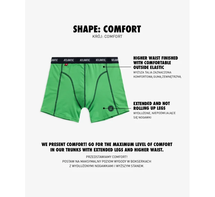 Bokserki Comfort model 19507595 3pack - Atlantic