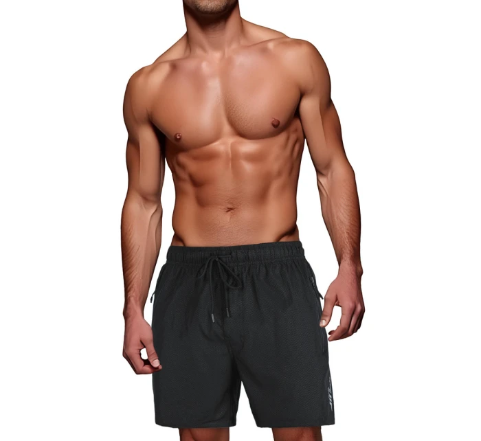 Pánské tmavě šedé šortky FashionStreet SX2529 Pánské tmavě šedé šortky FashionStreet SX2529