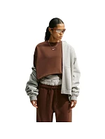 Dámská mikina Nike Studio Fleece, hnědá, IM8082, 259 Dámská mikina Nike Studio Fleece, hnědá, IM8082, 259
