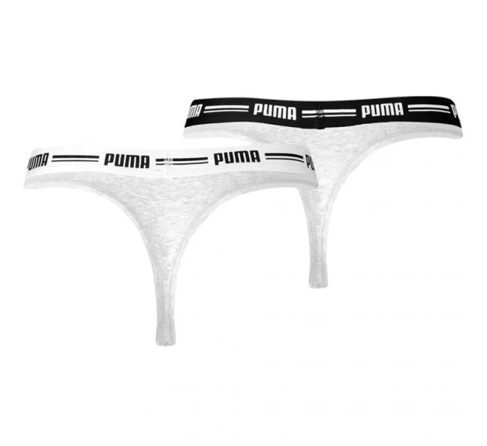 Dámská tanga 2Pack 907854 05 Grey - Puma