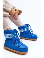 Dámské vázané sněhové boty modré model 21642407 - Boto Dámské vázané sněhové boty modré model 21642407 - Boto