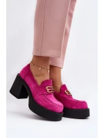 Zazoo 20170 Dámské Semišové Polobotky Na Podpatku Fuksie Zazoo 20170 Dámské Semišové Polobotky Na Podpatku Fuksie