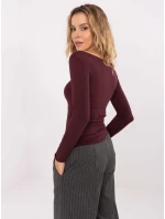 Bluzka IT BZ model 21757360 bordowy - FPrice Bluzka IT BZ model 21757360 bordowy - FPrice
