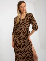 Dámské šaty LK SK 509249 1.72P velbloud - FPrice