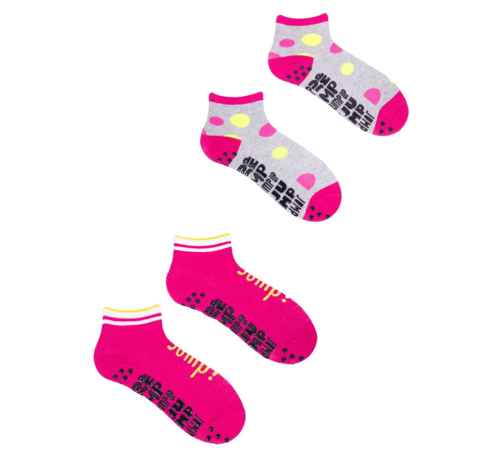 Yoclub Trampolínové ponožky 2-pack SKS-0021G-AA0A-002 Vícebarevné