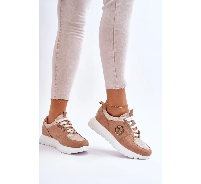 Dámská sportovní obuv na platformě Béžove Aisha Dámská sportovní obuv na platformě Béžove Aisha