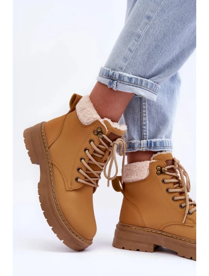 Dámské kožené trapery Hnědé Jette Dámské kožené trapery Hnědé Jette