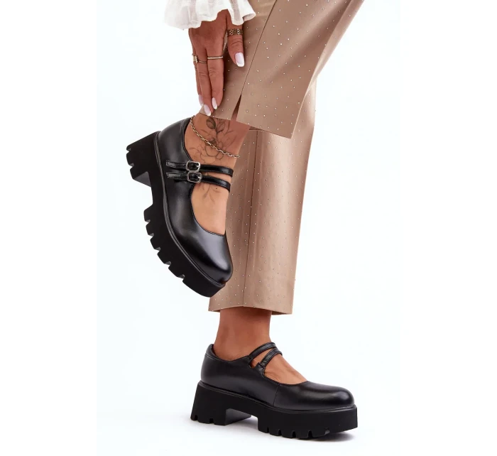 Dámské boty na nízkém podpatku černá Saviwa Dámské boty na nízkém podpatku černá Saviwa