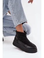 Dámské zateplené sněhule na platformě Tahlira – černé