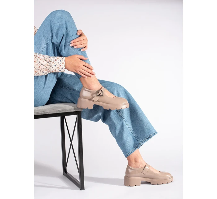 Originální dámské mokasíny hnědé platforma Originální dámské mokasíny hnědé platforma