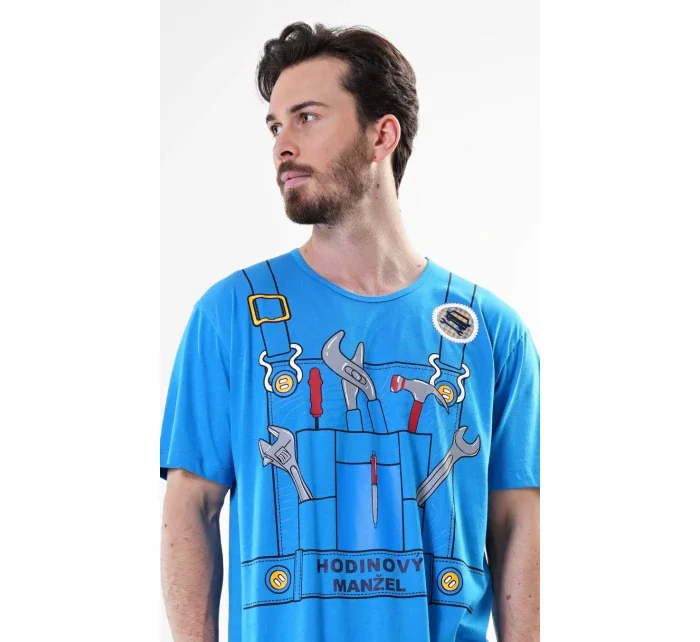 Pánská noční košile s krátkým rukávem model 17843964 - Vienetta MAN Pánská noční košile s krátkým rukávem model 17843964 - Vienetta MAN