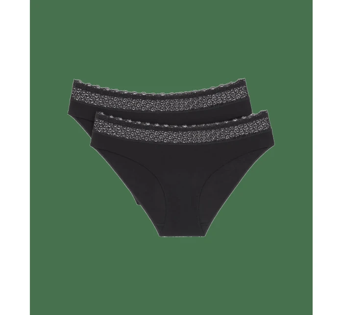 Dámské kalhotky Feel of Modal Tai 2P - BLACK - černé 0004 - TRIUMPH