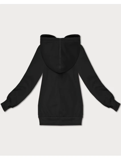 Černá volná klokaní mikina s kapucí model 21395681 - S'WEST